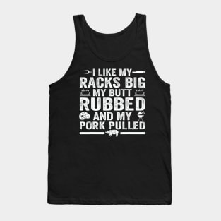 Cute Grilling For Men Women Pork Rub Smoking BBQ Meat Smoker Tank Top